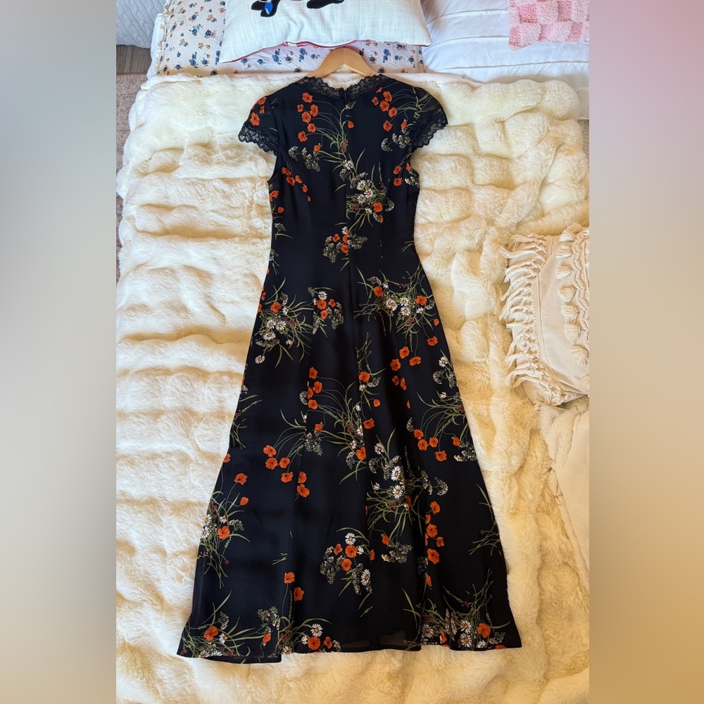 Reformation Tiffie Dress In Floral, brand new without tags, never worn, no flaws - Picture 11 of 16